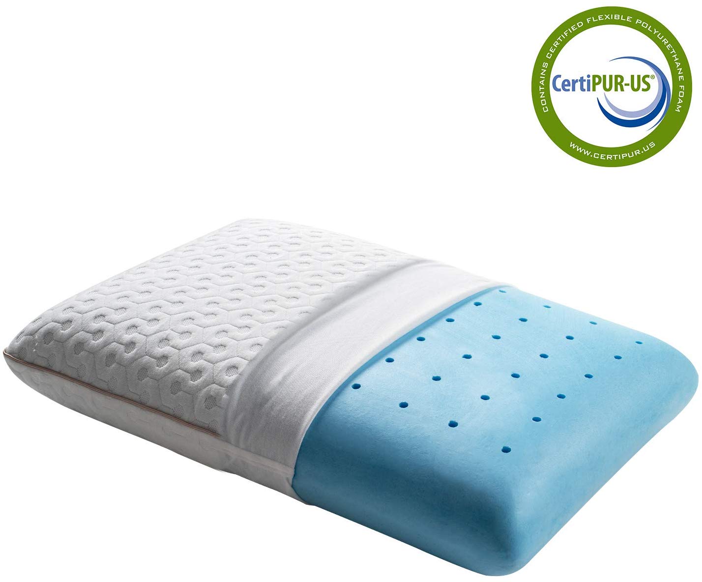 BedStory Memory Foam Pillow, Cooling Gel Pillows for Sleeping, Cervical Bed Pillow for Neck Pain Orthopedic - Side Back Stomach Sleepers, Removable Washable Cover & Ventilated Design, Standard Size