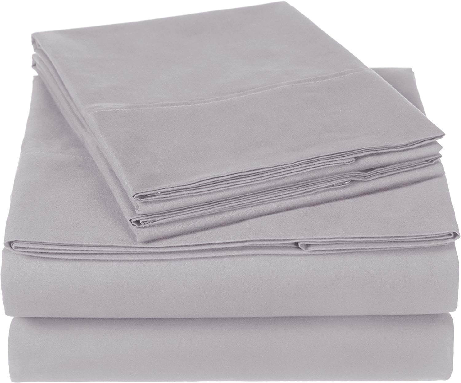 Pinzon 300 Thread Count Organic Cotton Bed Sheet Set - Full, Dove Grey