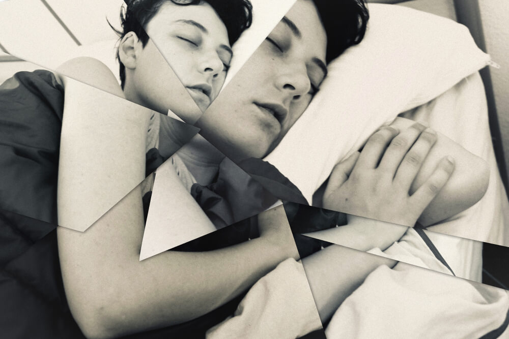 Insomnia. Picture illustrating the abstract concept of sleeping disorders. Collage.