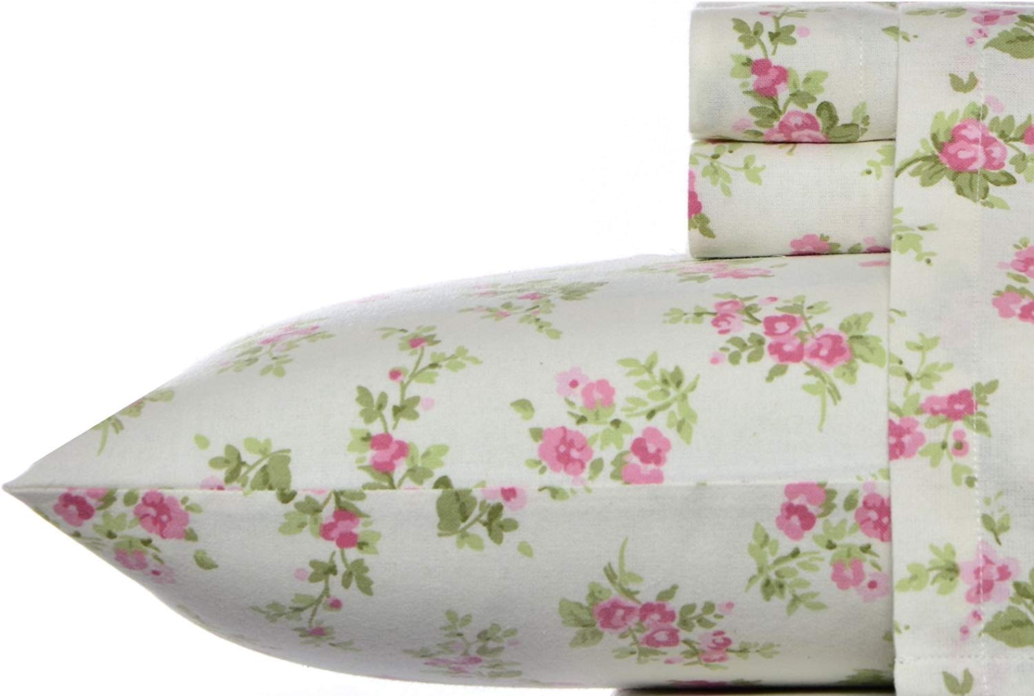 Laura Ashley Flannel Sheet Set, Queen, Audrey