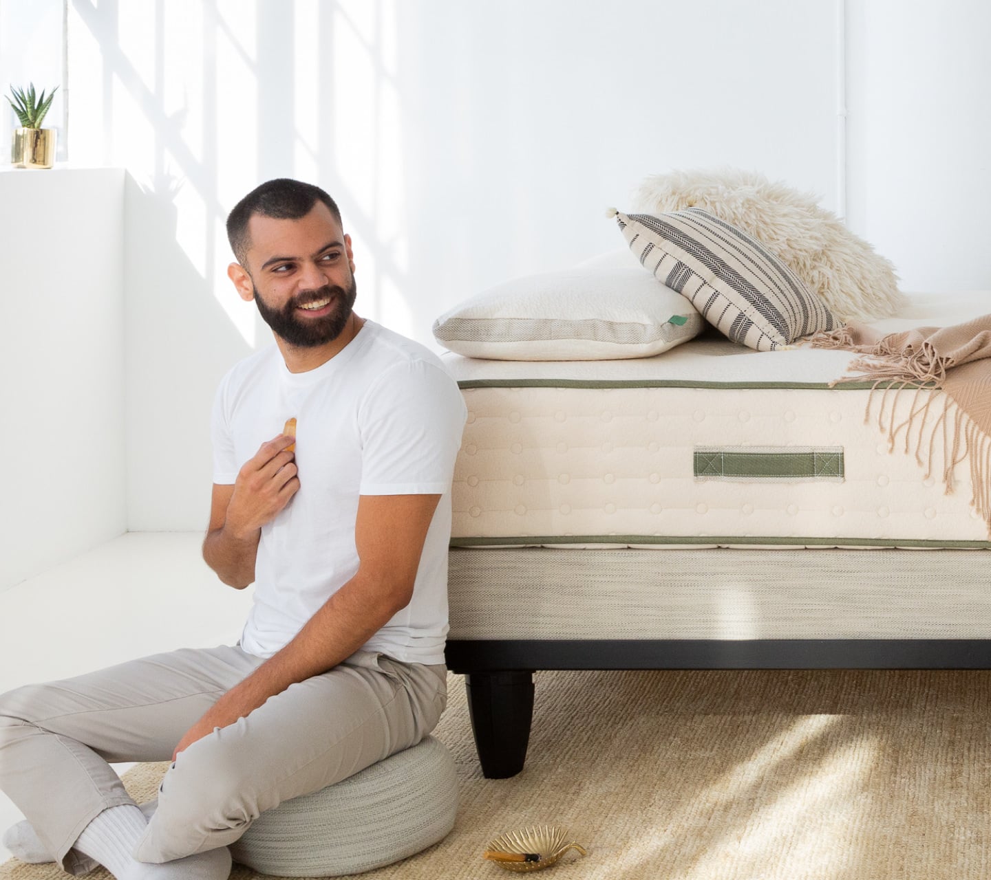 Avocado Green Mattress Meditation Pillow