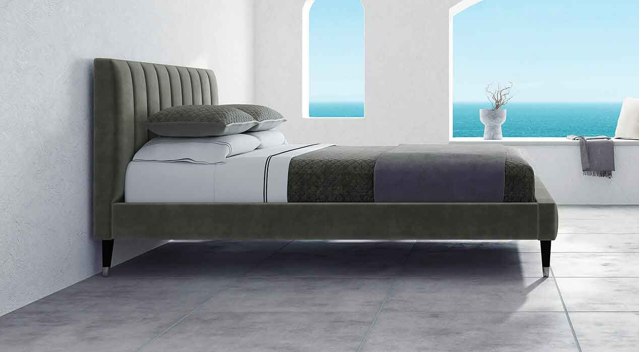 upholstered bed frame
