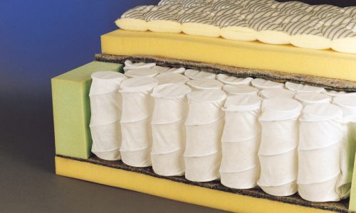 Mattress structure with pocketed spring